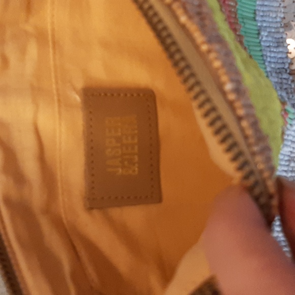 NWT Sequins and Beads Colourblock Clutch/Purse/Pouch by Anthropologie - Picture 3 of 3